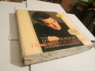 Karajan ‎beethoven 9 Symphonien 8 Lp Dgg Skl 101/8 Tulips Vinyl Exc Box Worn