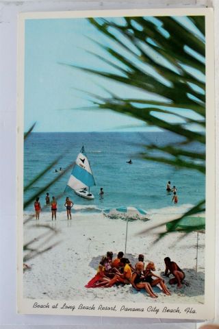 Florida Fl Panama City Long Beach Resort Postcard Old Vintage Card View Standard