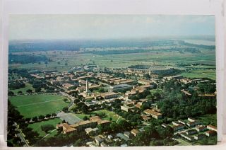 Louisiana La Lsu Baton Rouge State University Aerial Postcard Old Vintage Card