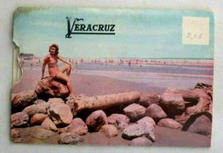 Vintage 1940s Chrome Souvenir Folder Of Veracruz