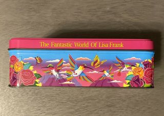 Vintage Lisa Frank Dashly Hummingbird Tin 90s 3