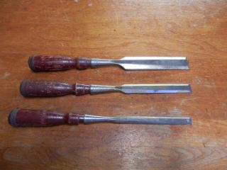 Stanley Chisels Set Of 3 No.  720