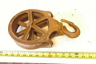 Old Louden Hay Trolley Rope Pulley