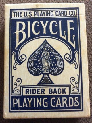 Vintage Bicycle Playing Cards 808 Deck Rider Back Air Cushion Tax Stamp