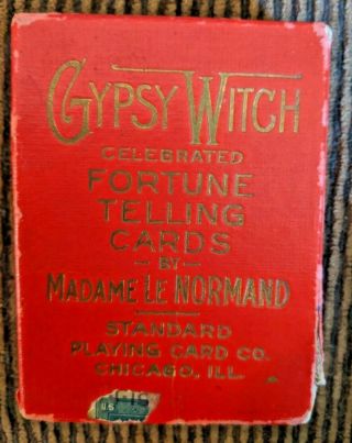 1903 Gypsy Witch Madame Le Normand Fortune Telling Deck Of Playing Cards