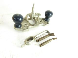 MINTY STANLEY 71 ROUTER PLANE COMPLETE 3 CUTTERS FENCE T7061 3