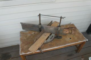 Stanley Miter Box 358 Comes With Huge Old Disston Saw