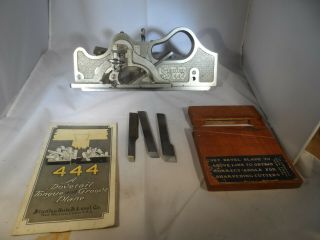 Stanley No 444 Dovetail Plane With Box And Instructions.