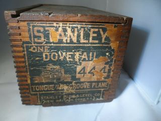 Stanley No 444 dovetail plane with box and instructions. 2