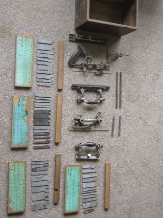 Stanley No 55 Combination Plane With 49 Cutters And Tower Assembly
