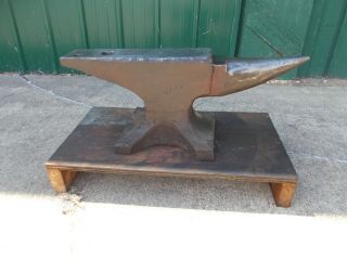 154 Lb Hay Budden Blacksmith Anvil Metal Forging Shop Tool Pick Up Only