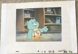 Care Bears Cartoon Hand Painted Production Animation Cel & Background
