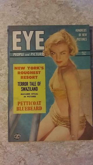 Eye People And Pictures Nov.  1952 Marilyn Monroe Cover