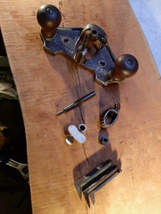 Stanley No.  71 Router Plane With 3 Cutters And Depth Stop.  Nr