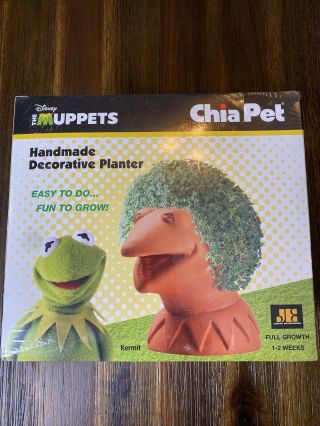 Muppets Kermit The Frog Chia Pet Planter Disney