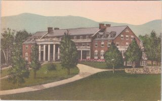 Vintage Hand Color Postcard,  The Mimslyn Hotel,  Shenandoah,  Luray,  Virginia