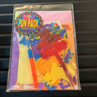 Lisa Frank Stationary Fun Pack Paper Pen Eraser Bubble Gum Machine Stickers
