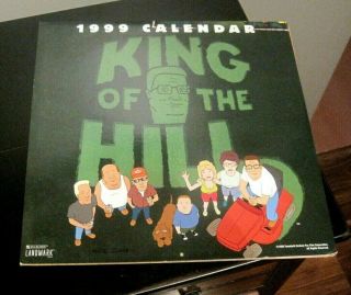 Vintage King Of The Hill Calendar Cartoon Tv Show 1999 Landmark