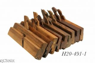 Various Wood Wooden T&g Molding Carpenter Planes Oh Ny Barton Tuttle Others