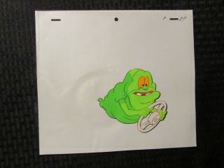 Real Ghostbusters Cartoon Animation Cel & Pencil Drawing 11 D - 9 Slimer Driving