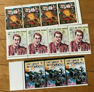 Mail Art Blaster Al Ackerman 1999 Stamps Let 