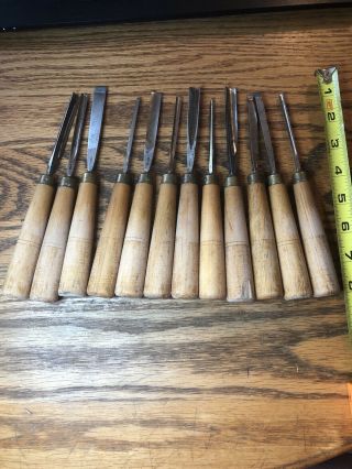 Dastra Germany Wood Carving Gouge And Chisel Tools Set Of 12