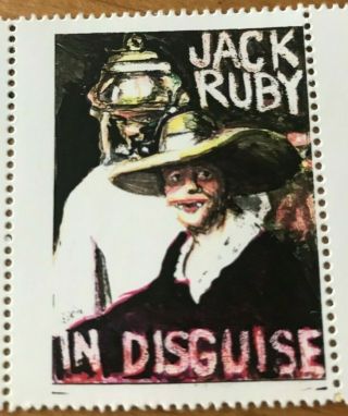 Mail Art Blaster Al Ackerman 1999 Stamps Jack Ruby In Disguise