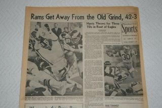1975 Los Angeles Times Rams Eagles Women In The Press Box Pat Riley Lakers
