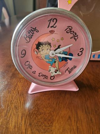 1989 Betty Boop Alarm Clock Pink