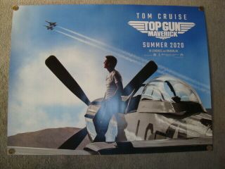Top Gun Maverick Tom Cruise,  Uk Quad Movie Poster 2020