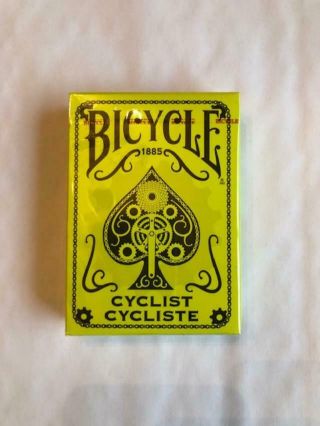 Bicycle - Cyclist - Neon Yellow Playing Cards Deck - Rare Uspcc (1 Deck)