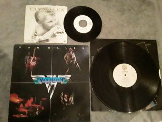 Van Halen 1st Album Warner Bros Bsk - 3075,  Bonus 7 " 45rpm - Jump Wb 7 - 29384