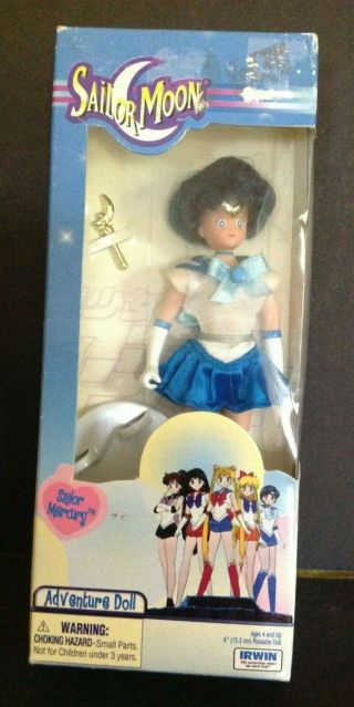 Sailor Moon Mercury Adventure Doll 6 " Irwin 2000