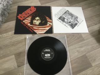 Kreator “out Of The Dark.  ” Orig 1988 Germany Vinyl Lp,  Inner
