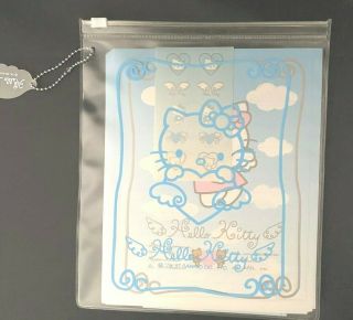 1998 90s Sanrio Hello Kitty Stationary Letter Set Blue Angel Wings Rare