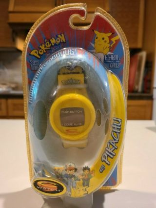 Pokemon Pikachu Vintage 1990s Wrist Watch,  C - Watch,  Yellowed Box
