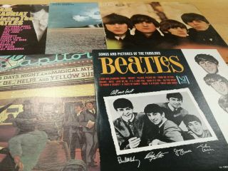 Joblot 5 X The Beatles & Related Lp Records Inc Reel Music,  Songs Pics