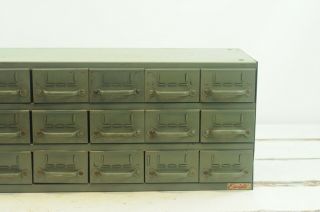 Vintage Equipto Industrial Parts Cabinet 18 Drawers Parts Bins Parts Cabinet 1 3