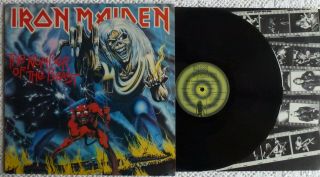 & Iron Maiden Number Of The Beast 1982 Emi Uk Lp Heavy Metal