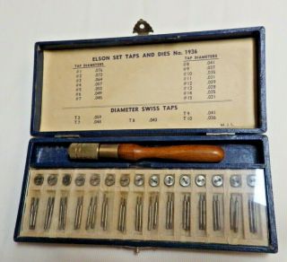 Vintage Watchmakers / Jewelers Taps & Die Set