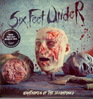 Six Feet Under Nightmares Of The Decomposed Lp Vinyl 12 Track Dark Viole (n) T Mar