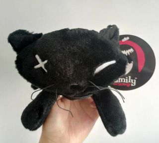 Emily The Strange 8 Inch Stuffed Plush Toy Black Cat 02