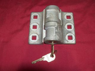 Vintage Us High Security Electroline Hinged Hinge Lock Old Government Military