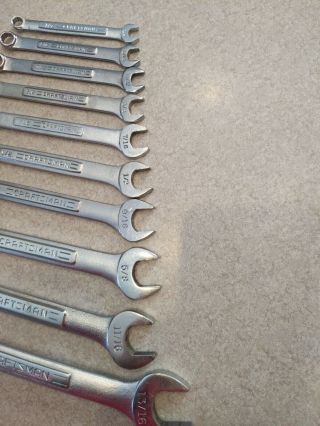 Craftsman vintage combination wrench set SAE - V - series 3