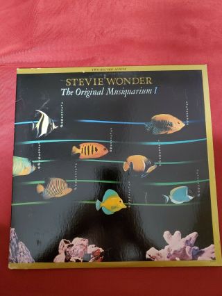 Stevie Wonder The Musiquarium I 1982 Double Lp 6002112 Tamla Press
