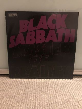 Black Sabbath - Master Of Reality Lp Vinyl Uk 1976 Nems Stereo Nel 6004 (vg, )