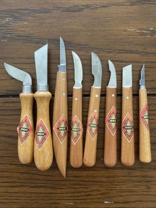 Hb Bracht Wood Carving Knives Carbon Steel Blades