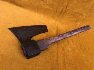 Antique Hand Forged Goose Wing Axe Broad Hewing Vintage Goosewing Old Tool 2
