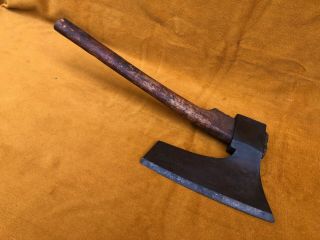Antique Hand Forged Goose Wing Axe Broad Hewing Vintage Goosewing Old Tool 3