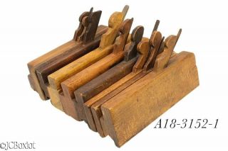 various wood wooden MOLDING PLANE carpenter tools complex and beads 2